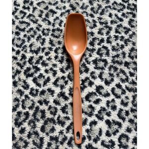 Vintage Foley Orange Pumpkin Hard Plastic Serving Spoon 1970s Retro